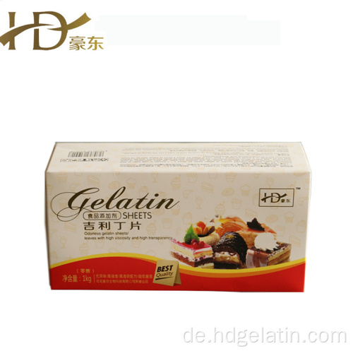 Gelatineblattblätter/Gelatinblätter/Halal -Gelatineblätter